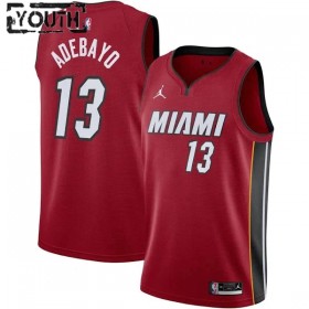 Dres Miami Heat Bam Adebayo 13 Jordan 2022-23 Icon Edition Crvena Swingman - Dječji